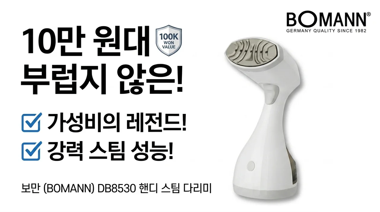 품절대란? 보만 핸디형 스팀다리미 DB8530 써보니 10만원대 부럽지 않네요