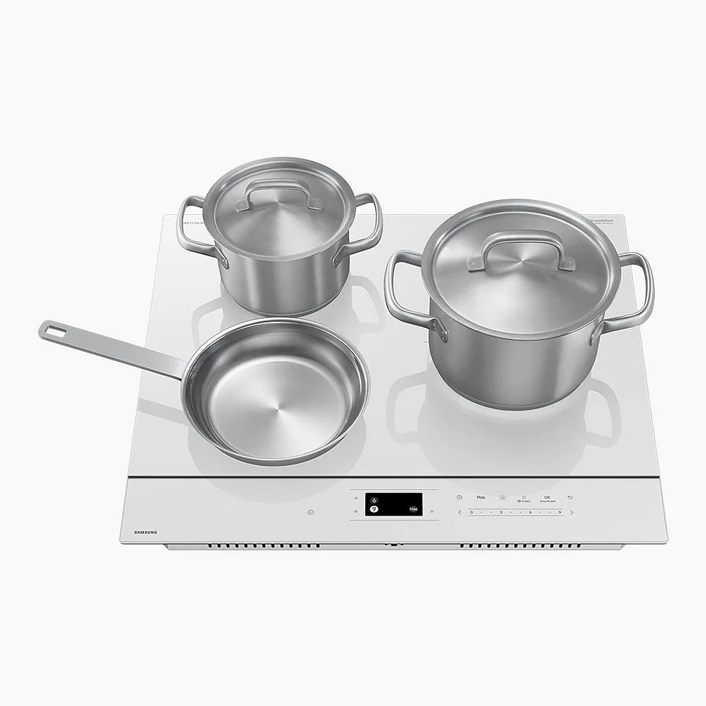삼성전자 비스포크 CC80F63W1Z 화이트 인덕션 3구 빌트인 슬림핏 프레임리스 상세 이미지 1