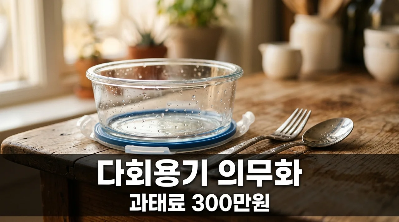 다회용기 사용 의무화 및 과태료 기준 완벽 정리 (2026년 최신)