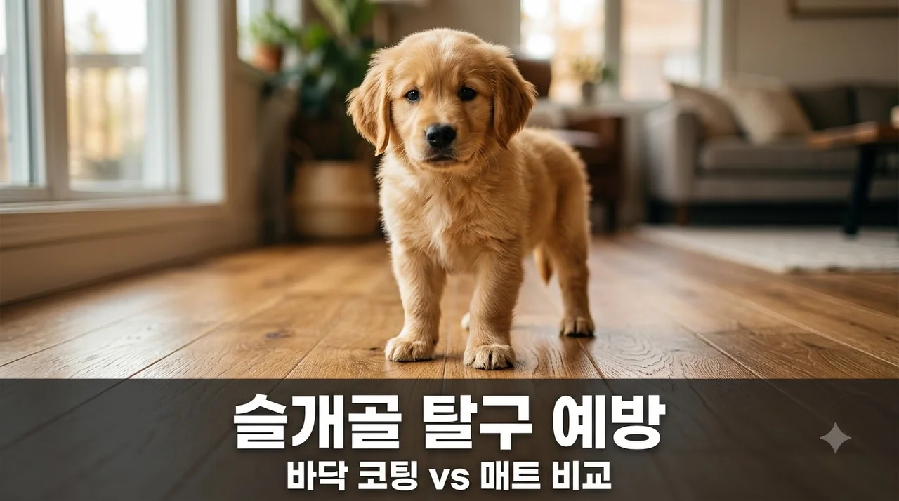 반려견 슬개골 탈구 예방 바닥 가이드: 논슬립 코팅 및 미끄럼 방지 매트 비교 추천