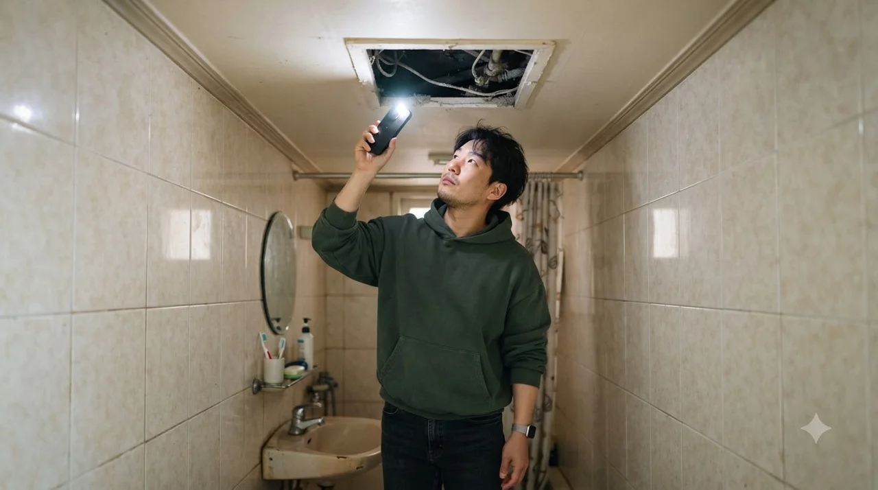 구축 아파트 매수 전 화장실 누수 확인이 중요한 이유