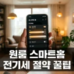 사회초년생 원룸 자취 필수템! IoT 조명 자동화와 에너지 절약 가전 배치법