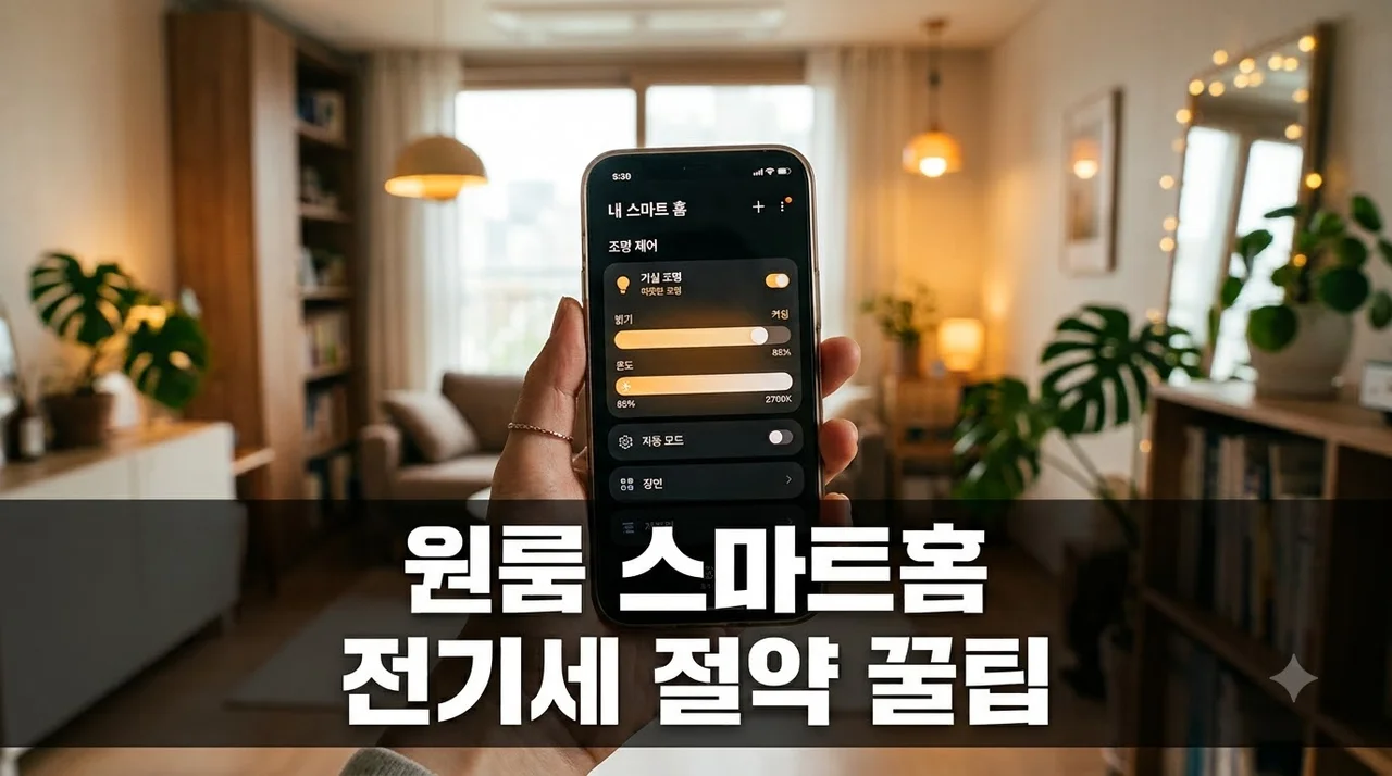 사회초년생 원룸 자취 필수템! IoT 조명 자동화와 에너지 절약 가전 배치법