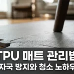 TPU 퍼즐 매트 층간소음 방지 효과 높이는 가구 자국 방지 및 청소 꿀팁