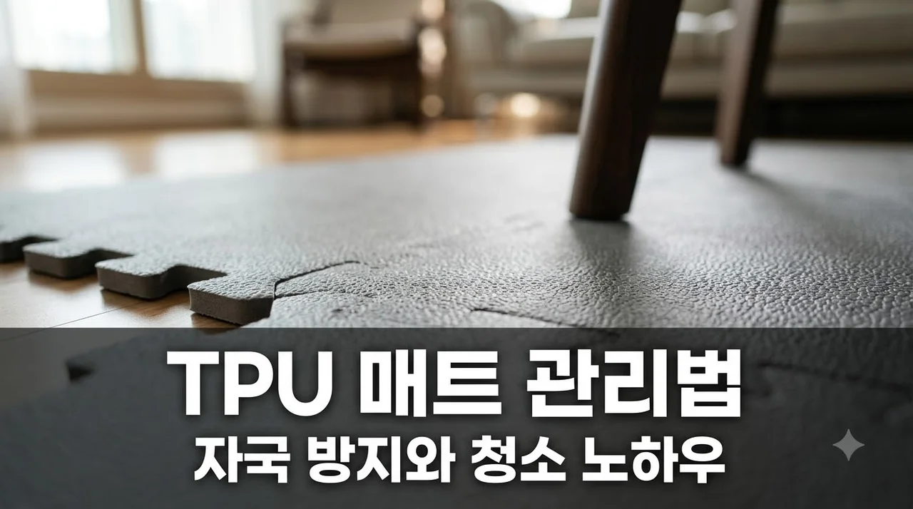 TPU 퍼즐 매트 층간소음 방지 효과 높이는 가구 자국 방지 및 청소 꿀팁