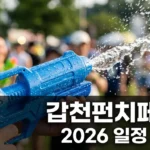 2026 갑천펀치페스타 일정 총정리: 주차 열기구 신청 물총대전 꿀팁