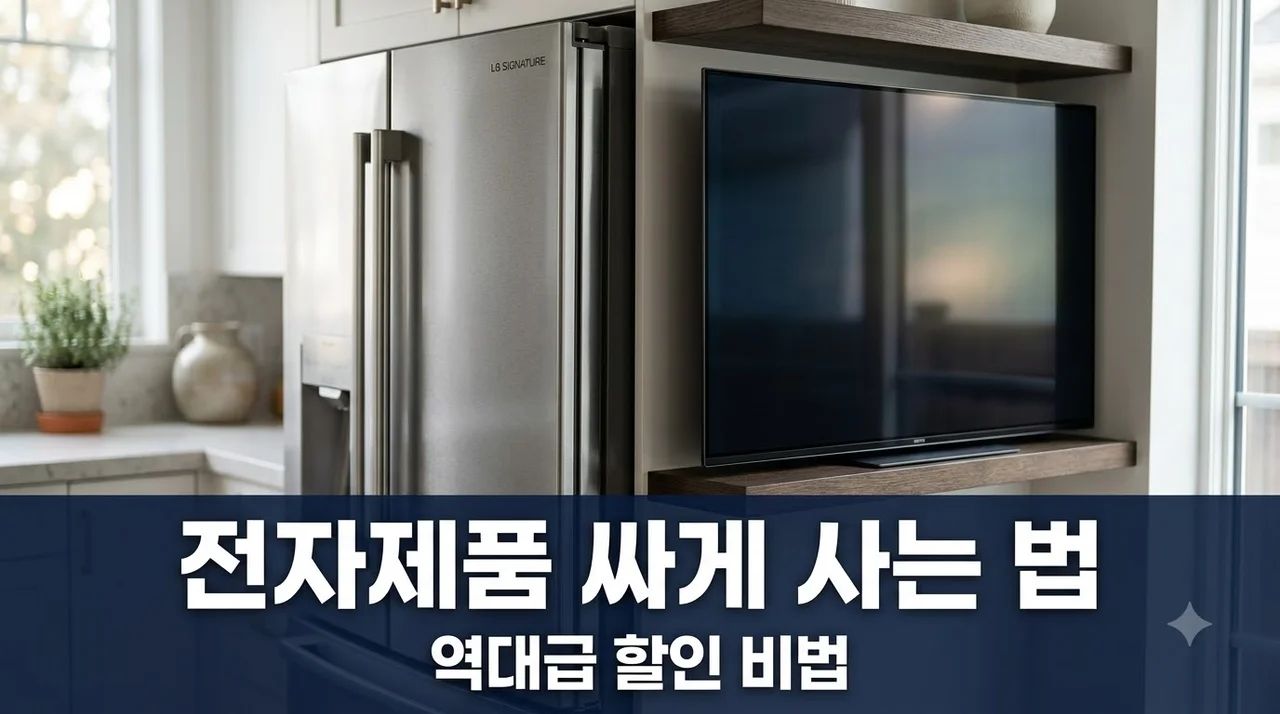 전자제품 싸게 사는 법: 2026년 아는 사람만 아는 역대급 할인 비법