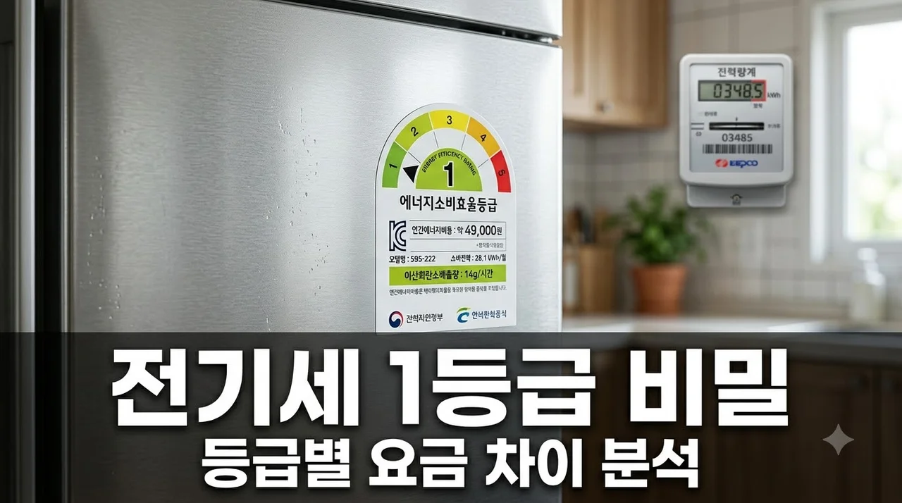 에너지 소비 효율 등급의 비밀: 1등급 5등급 전기세 차이 분석