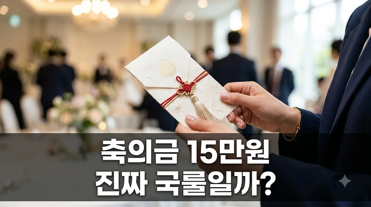 결혼식 축의금 15만원 진짜 국룰일까? 식대 상승과 하객 속마음 총정리
