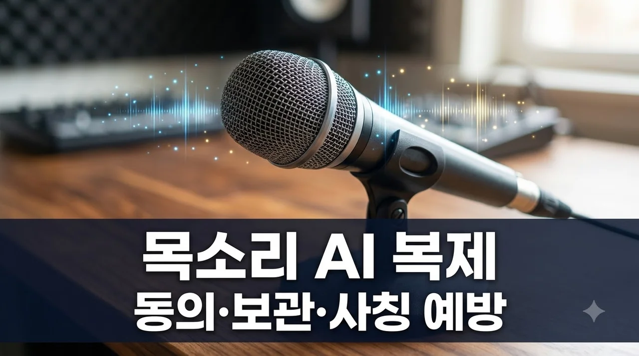 내 목소리 AI 복제 전 필수 확인: 동의 약관·보관 주기·사칭 위험 예방법