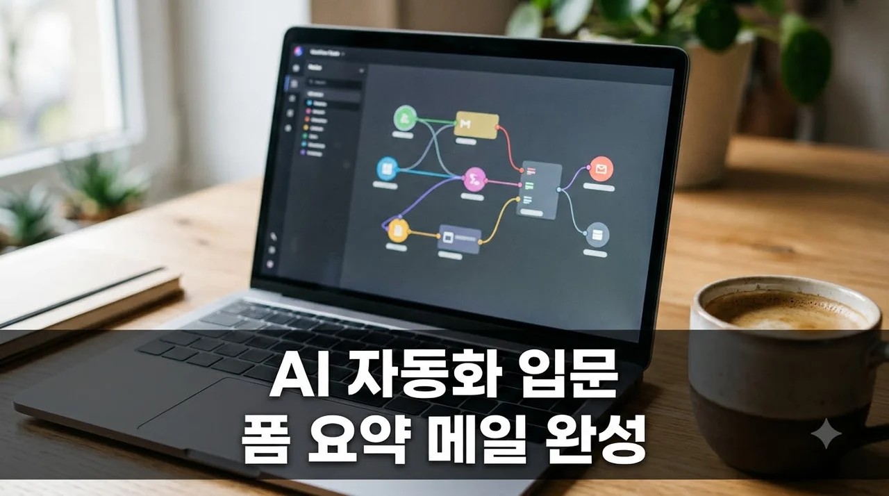 노코드 AI 자동화 만들기: 폼 입력 요약 메일 발송 10분 완성