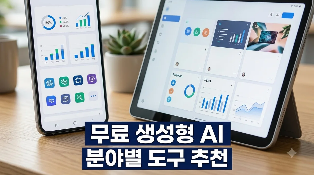 무료 생성형 AI 도구 추천: 글·이미지·영상·발표자료별 8가지 선택 기준