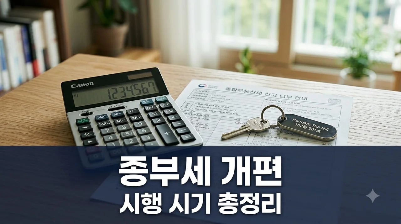 2026 종부세 개편 언제 시행되나: 정부안·국회통과·공포 차이 총정리