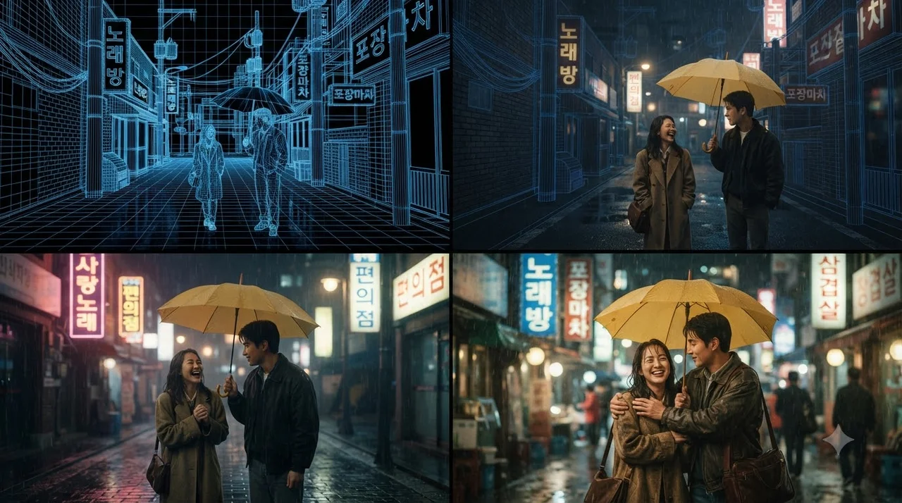‘Love, Rendered’ 영상 복원의 4단계 핵심 워크플로우