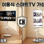 LG 32인치 이동식 스마트TV 스탠드 세트 가성비 끝판왕 후기