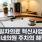 일차의료 혁신 시범사업 대상과 혜택 신청방법 총정리